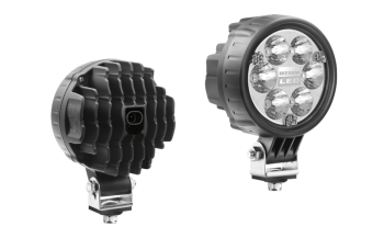 Lampa robocza z diodami LED i wbudowanym złączem AMP SuperSeal - niebieska