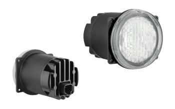 Przeciwmgłowy (przeciwmgielny) reflektor z diodami LED i wbudowanym złączem Deutsch DT04-2P (umocowanie pod 4 śruby)