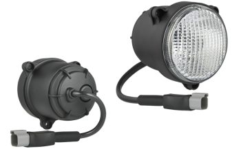 Halogenowa lampa robocza (umocowanie pod 3 śruby) z przewodem i złączem Deutsch DT04-2P