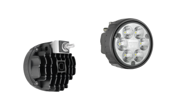 Drogowy reflektor z diodami LED, uchwytem tylnym i wbudowanym złączem Deutsch DT04-2P