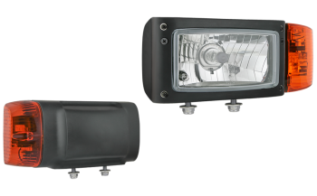 Reflektor przedni typu H4 z wbudowanym złączem DT04-6P - lewy