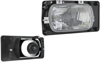 Reflektor przedni typu H4 - prawy, z korektorem ręcznym (światła: mijania, drogowe)