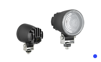 Lampa specjalna z diodami LED i wbudowanym złączem AMP Faston - niebieska