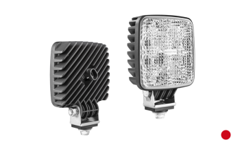 Lampa robocza z diodami LED i wbudowanym złączem AMP SuperSeal - światło czerwone