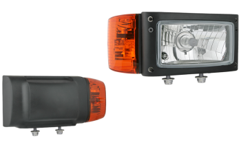 Reflektor przedni typu H4 z wbudowanym złączem DT04-6P - prawy