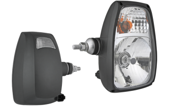 Reflektor przedni typu H4 ze złączem DT04-6P - lewy