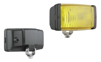 Halogenowa lampa sygnalizacyjna 138x78x60 - żółta