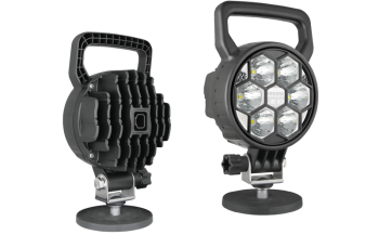 Lampa robocza z diodami LED, uchwytem magnetycznym i wbudowanym złączem Deutsch DT04-2P