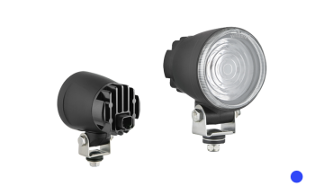 Lampa specjalna z diodami LED i wbudowanym złączem Deutsch DT04-2P - niebieska