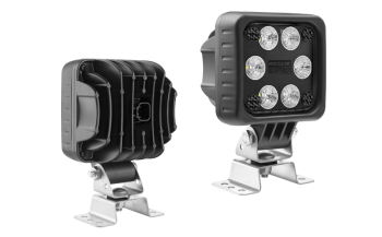 Lampa robocza z diodami LED, uchwytem omega i wbudowanym złączem Deutsch DT04-2P