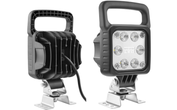 Lampa robocza z diodami LED, uchwytem omega i przewodem