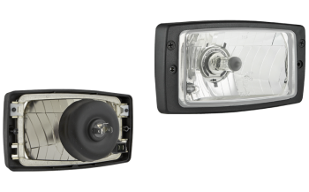 Reflektor przedni typu H4 z ramką (światła: mijania, drogowe, pozycyjne)