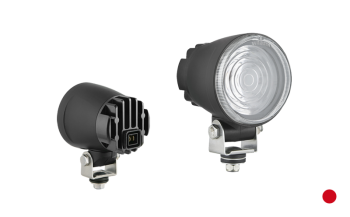 Lampa specjalna z diodami LED i wbudowanym złączem AMP Faston - czerwona