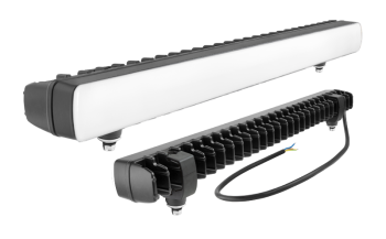 Lampa robocza z diodami LED, światłem pozycyjnym i uchwytem dolnym