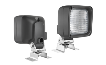 Halogenowa lampa robocza z uchwytem omega i wbudowanym złączem Deutsch DT04-2P