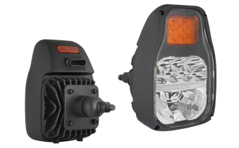 Reflektor przedni z diodami LED, uchwytem tylnym i wbudowanym złączem AMP SuperSeal - prawy / lewy