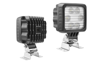 Lampa robocza z diodami LED, uchwytem omega i wbudowanym złączem AMP Faston