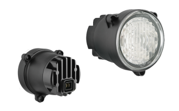 Przeciwmgłowy (przeciwmgielny) reflektor z diodami LED i wbudowanym złączem AMP Faston (umocowanie pod 3 śruby)