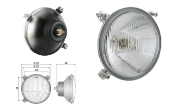 Reflektor przedni typu R2 - ruch lewostronny (światła: mijania, drogowe) - prawy