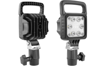 Lampa robocza z diodami LED, uchwytem CAR3 i wbudowanym złączem Deutsch DT04-2P