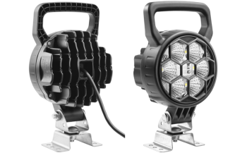 Lampa robocza z diodami LED, uchwytem omega i przewodem