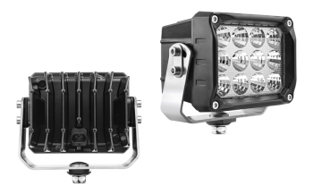 Lampa robocza z diodami LED, uchwytem dolnym i wbudowanym złączem AMP SuperSeal