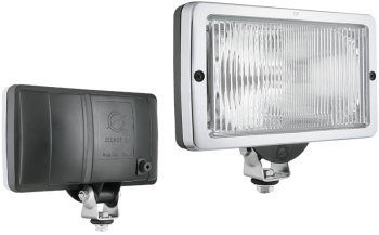 Przeciwmgłowy (przeciwmgielny) reflektor halogenowy z chromowaną ramką