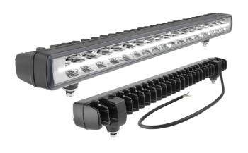 Lampa robocza z diodami LED, światłem pozycyjnym i uchwytem dolnym