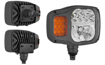 Reflektor przedni z diodami LED, uchwytem dolnym i tylnym oraz wbudowanym złączem AMP SuperSeal - prawy