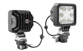 Lampa robocza z diodami LED, uchwytem CAR1 i wbudowanym złączem Deutsch DT04-2P