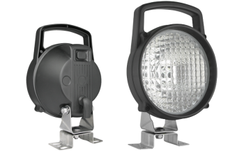 Halogenowa lampa robocza z uchwytem omega i wyłącznikiem