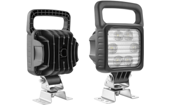 Lampa robocza z diodami LED, uchwytem omega i wbudowanym złączem Deutsch DT04-2P