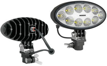 Lampa robocza z diodami LED, uchwytem CAR1 i wbudowanym złączem Deutsch DT04-2P