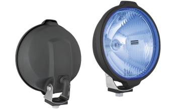 Drogowy reflektor halogenowy ze światłem pozycyjnym - błękitny