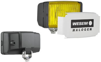 Przeciwmgłowy (przeciwmgielny) reflektor halogenowy - żółty