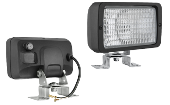 Halogenowa lampa robocza z uchwytem omega