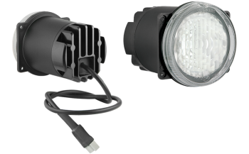 Lampa robocza z diodami LED, przewodem i złączem Deutsch DT04-2P (umocowanie pod 4 śruby)