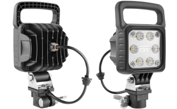 Lampa robocza z diodami LED, uchwytem CAR1 i wbudowanym złączem Deutsch DT04-2P