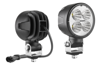 Lampa robocza z diodami LED, przewodem, złączem H9-H11 i uchwytem obrotowym