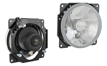 Reflektor przedni do Żuk, typu H4 - prawy, z korektorem ręcznym (światła: mijania, drogowe, pozycyjne)