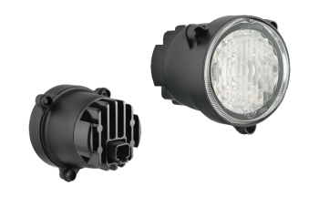 Przeciwmgłowy (przeciwmgielny) reflektor z diodami LED i wbudowanym złączem Deutsch DT04-2P (umocowanie pod 3 śruby)