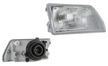 Reflektor przedni do Fiat Cinquecento, typu H4 - prawy, z korektorem ręcznym