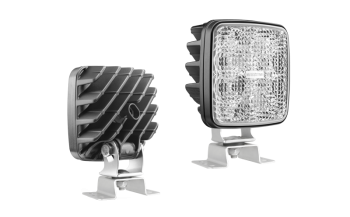 Lampa robocza z diodami LED, uchwytem omega i wbudowanym złączem AMP SuperSeal