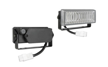 Przeciwmgłowy (przeciwmgielny) reflektor halogenowy z przewodem i złączem AMP Faston