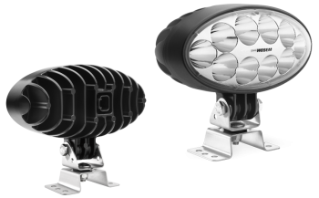 Lampa robocza z diodami LED, uchwytem omega i wbudowanym złączem Deutsch DT04-2P