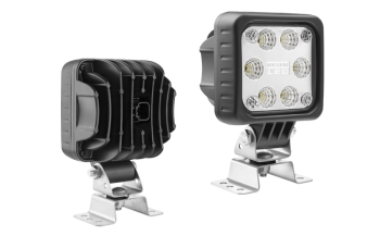 Lampa robocza z diodami LED, uchwytem omega i wbudowanym złączem Deutsch DT04-2P