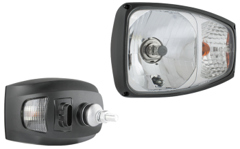 Reflektor przedni typu H4 ze złączem AMP SuperSeal - lewy