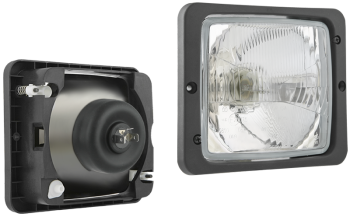 Reflektor przedni typu R2 z ramką (światła: mijania, drogowe)