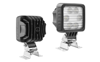 Lampa robocza z diodami LED, uchwytem omega i wbudowanym złączem AMP SuperSeal