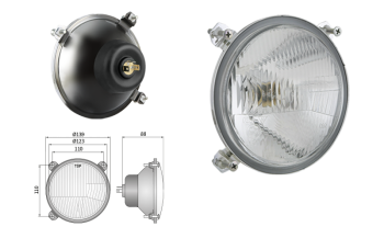 Reflektor przedni typu R2 - ruch prawostronny (światła: mijania, drogowe) - prawy